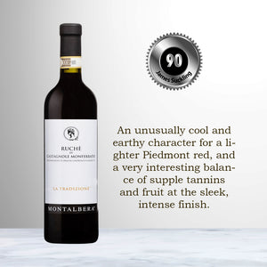 Award Winning 2017 RUCHÈ LA TRADIZIONE MONTALBERA - Buy from The Wine Lot Singapore - www.thewinelot.sg